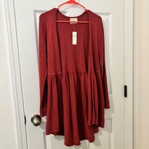 Anthropologie Red Women's Cardigan